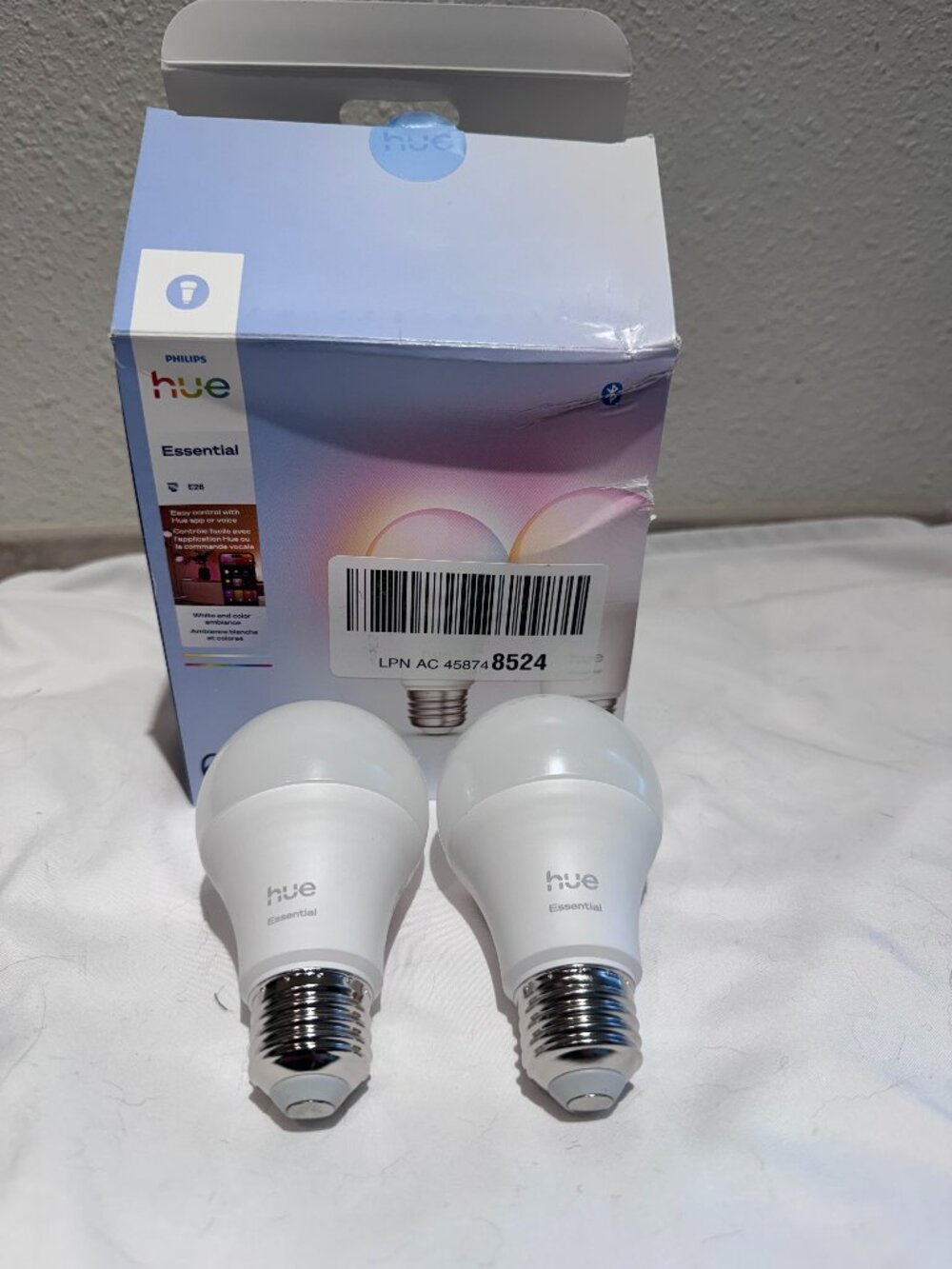 Philips Hue Essential Light Bulbs - E26/A19 - Two Pack